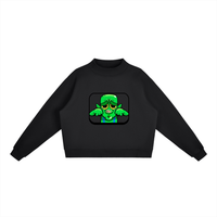 Essential Fleece Mock-Neck Crew Sweatshirt